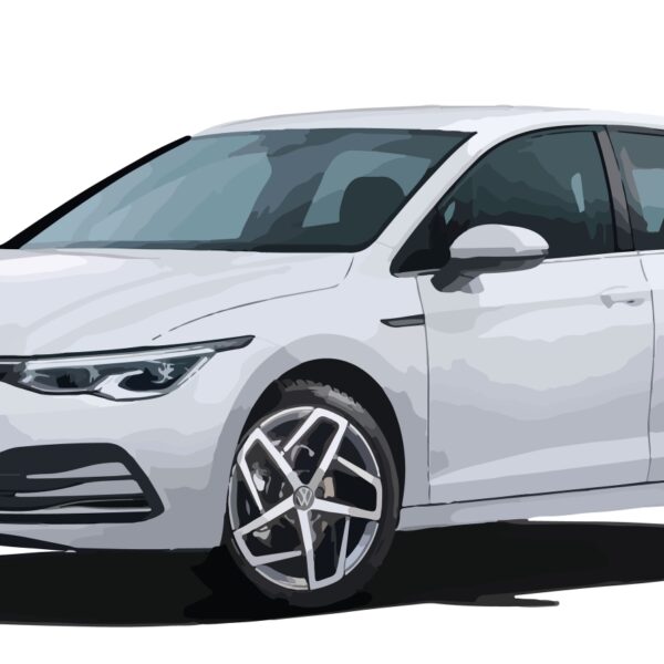 modern art car vector 3d realistic render design template isolated white background